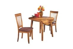 Berringer Round Dining Room Drop Leaf Table By Ashley
