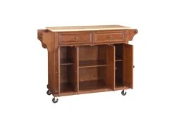 Crosley Natural Wood Top Kitchen Cart/Island In Classic Cherry -Furniture Serie Shop 113095 1200x800