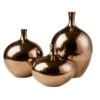 Metallic Bronze 3PC Vase Set By Madison Park Signature
