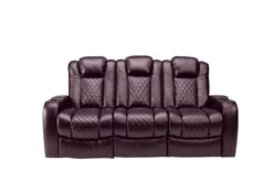 Newton Dual Power Reclining Sofa With Drop-Down Table
