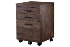 Brown Reclaimed Wood Filing Cabinet