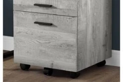 Filing Cabinet - 3 Drawer / Grey Reclaimed Wood / Castors -Furniture Serie Shop 125936 1200x800