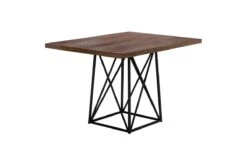 Dining Table - 36"X 48" / Brown Reclaimed Wood-Look/Black