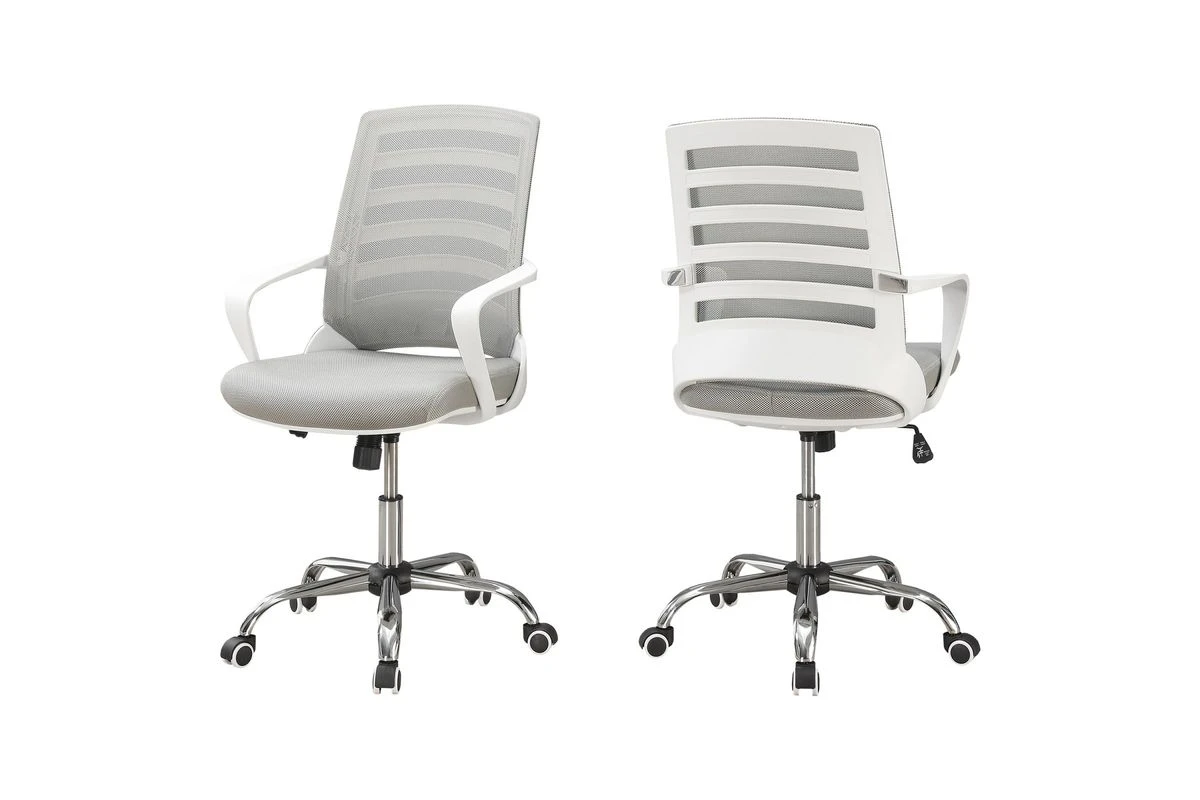 Office Chair - White / Grey Mesh / Multi Position 3 Office Chair - White / Grey Mesh / Multi Position