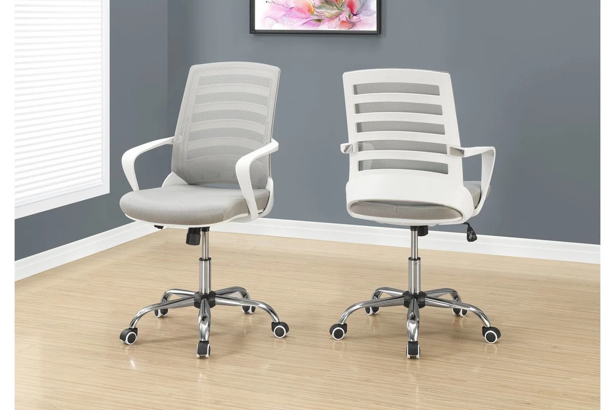 Office Chair - White / Grey Mesh / Multi Position 4 Office Chair - White / Grey Mesh / Multi Position - Image 2