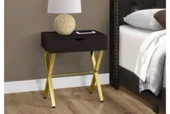 Cappuccino & Gold Accent Table With Storage -Furniture Serie Shop 127861 1200x800