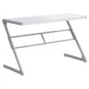 White & Silver Contemporary Computer Desk 1 White & Silver Contemporary Computer Desk -Furniture Serie Shop 134462 1200x800