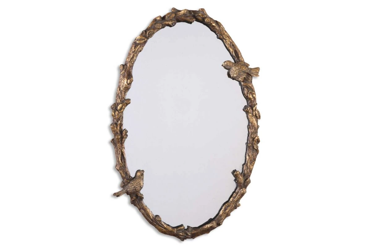 Paza Oval Vine Gold Mirror 3 Paza Oval Vine Gold Mirror