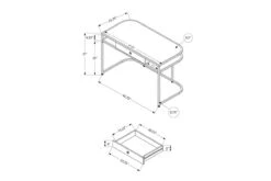 Jarrow 48" Glossy White Computer Desk 20 Jarrow 48" Glossy White Computer Desk -Furniture Serie Shop 161685 1200x800