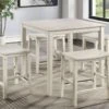 Westlake White Pub Table + 4 Stools -Furniture Serie Shop 172804 1200x800
