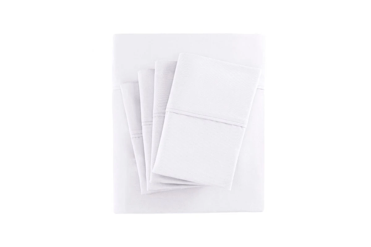 800 Thread Count Cotton Rich Sateen King Sheet Set In White 3 800 Thread Count Cotton Rich Sateen King Sheet Set In White