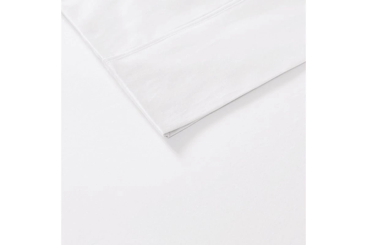 800 Thread Count Cotton Rich Sateen King Sheet Set In White 7 800 Thread Count Cotton Rich Sateen King Sheet Set In White - Image 5