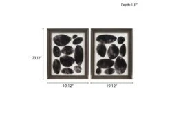 Skipping Stones Geo UV Printed Shadowbox 2 Piece Wall Art Set -Furniture Serie Shop 182210 1200x800