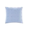 Brookly Indigo Cotton Jacquard Pom Pom Square Pillow -Furniture Serie Shop 182506 1200x800