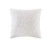 Brookly Ivory Cotton Jacquard Pom Pom Square Pillow -Furniture Serie Shop 182510 1200x800