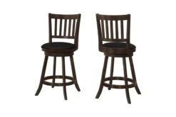 Espresso Counter Stool, Set Of 2