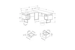 Computer Desk - 70"L / Espresso Left Or Right Facing -Furniture Serie Shop 184107 1200x800