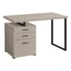Modern Taupe Computer Desk With Drawers -Furniture Serie Shop 184526 1200x800