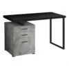 Black Concrete 48" Computer Desk 2 Black Concrete 48" Computer Desk -Furniture Serie Shop 184572 1200x800