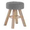 Grey Knit Ottoman -Furniture Serie Shop 185657 1200x800