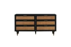 Sierra Noir 6 Drawer Dresser