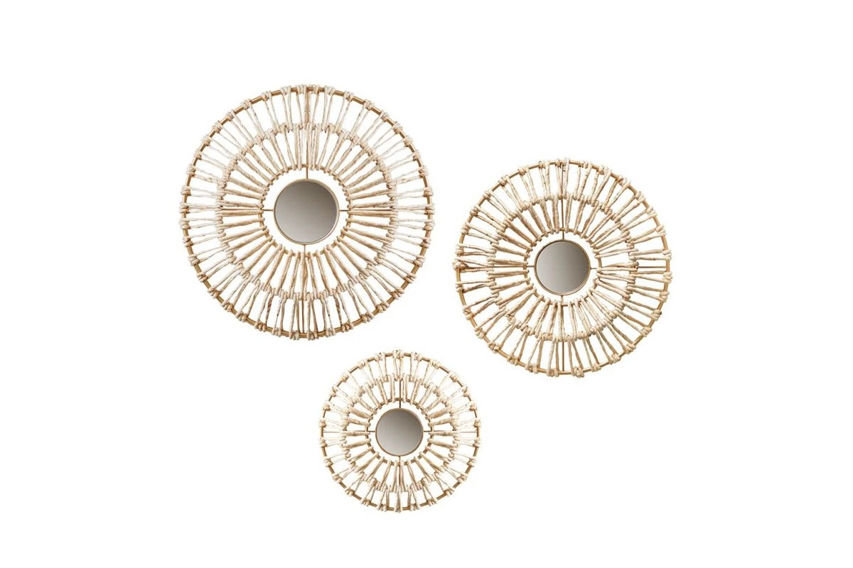 Ella Corn Leaves Wrapped Metal Wall Decor 3 Piece Set 3 Ella Corn Leaves Wrapped Metal Wall Decor 3 Piece Set