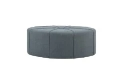 Ferris Blue Oval Ottoman