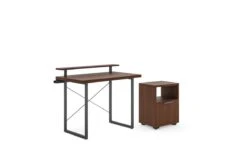 Merge 42" Desk, Stand And Storage Pedestal By Homestyles