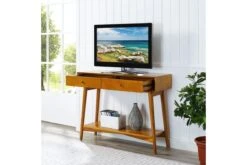 Crosley Landon Console Table Acorn -Furniture Serie Shop 209385 1200x800