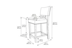 Corey Dark Grey Velvet Counter Stool 16 Corey Dark Grey Velvet Counter Stool -Furniture Serie Shop 212093 1200x800