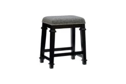 Kennedy Black Tweed Counter Stool