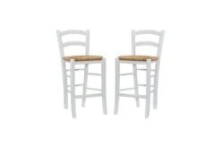 Venezia White Counter Stool, Set Of 2