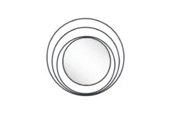 Luna Round Mirror Black