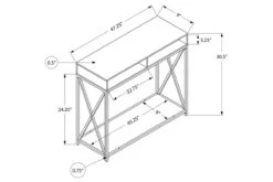 Espresso Black 48" Metal Hall Console -Furniture Serie Shop 225008 1200x800