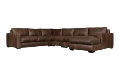 Dawkins 6 Piece Leather Sectional By Bernhardt
