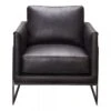 Luxley Club Chair Onyx Black Leather -Furniture Serie Shop 227844 1200x800