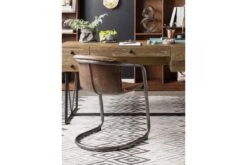 Benedict Dining Chair Grazed Brown Leather, Set Of 2 -Furniture Serie Shop 227987 1200x800