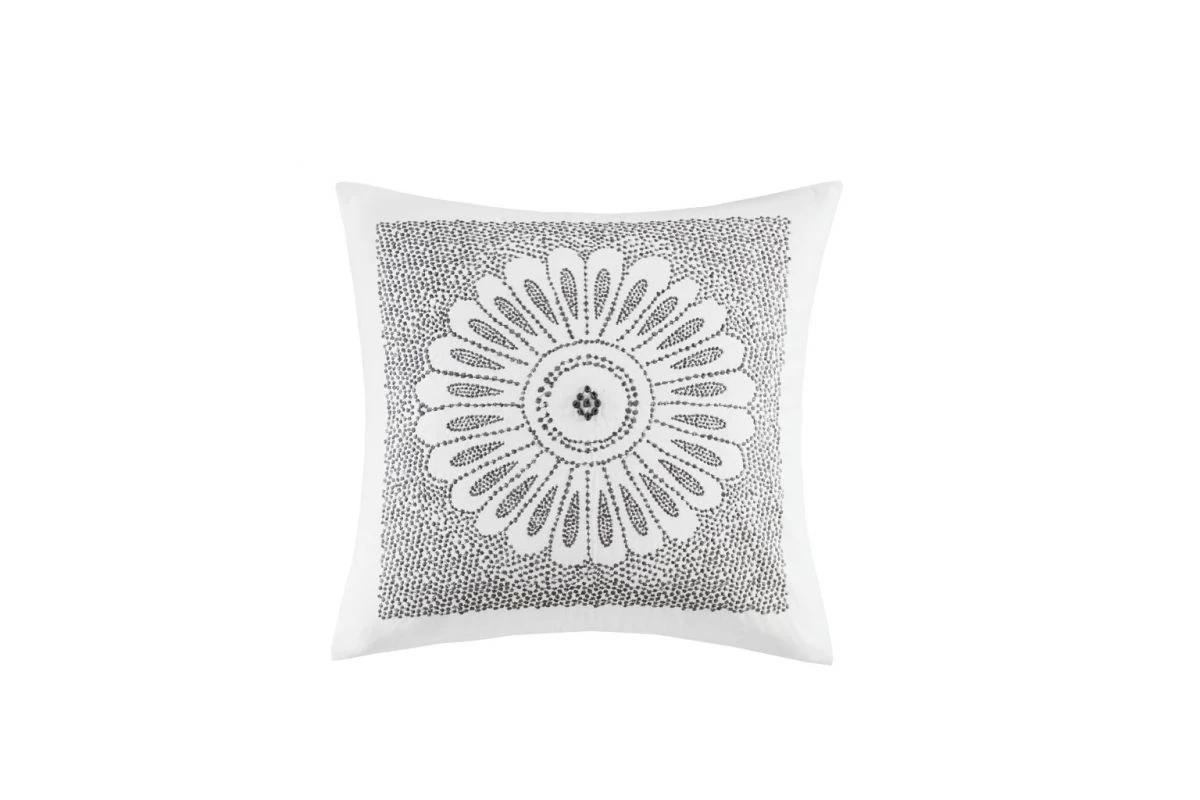 Sofia Cotton Embroidered Decorative Square Pillow 3 Sofia Cotton Embroidered Decorative Square Pillow