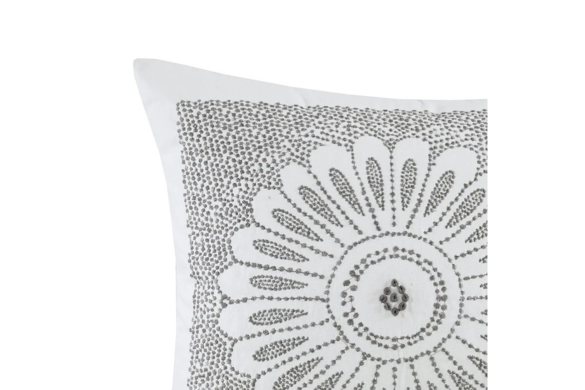 Sofia Cotton Embroidered Decorative Square Pillow 6 Sofia Cotton Embroidered Decorative Square Pillow - Image 4