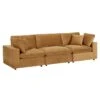 Commix Down Filled Overstuffed Performance Velvet Sofa In Cognac 1 Commix Down Filled Overstuffed Performance Velvet Sofa In Cognac -Furniture Serie Shop 234744 1200x800