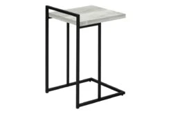 Grey Reclaimed Wood & Black Metal Accent Table -Furniture Serie Shop 242034 1200x800