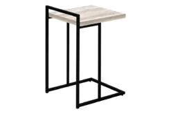 Taupe Reclaimed Wood Black Metal Accent Table -Furniture Serie Shop 242041 1200x800