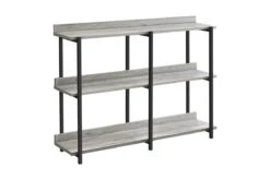 Grey & Black Metal Hall Console Table