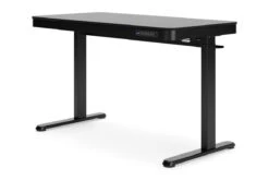 Black Lynxtyn Adjustable Height Desk By Millennium -Furniture Serie Shop 250193 1200x800
