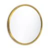 Doris Natural Brass Round Mirror By Regina Andrew