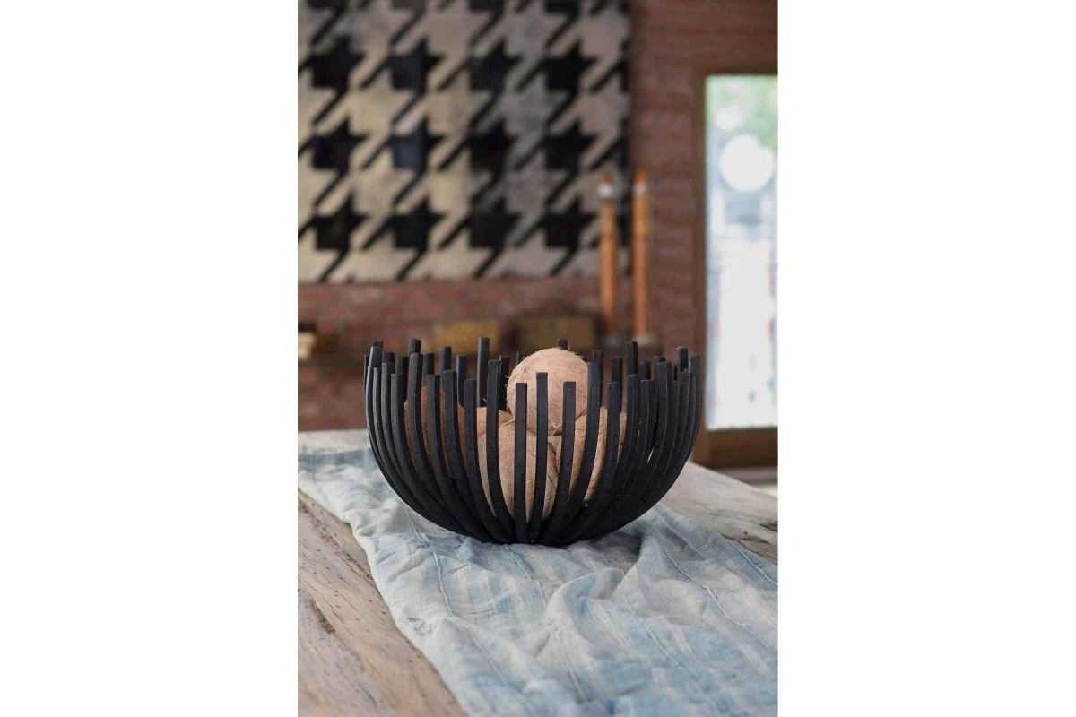 Webbed Blackened Iron Bowl Circle By Regina Andrew 4 Webbed Blackened Iron Bowl Circle By Regina Andrew - Image 2