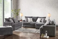 Fisher Grey Sofa Chaise
