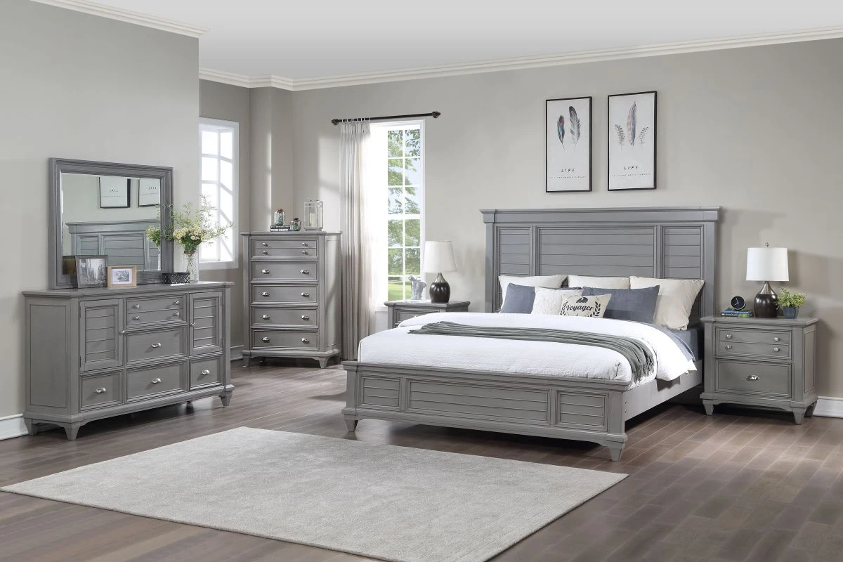 Bay Harbor Grey Queen Bed 4 Bay Harbor Grey Queen Bed - Image 2