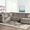 Peyton Platinum 3-Piece Sectional With Right Arm Facing Chaise By Ashley -Furniture Serie Shop 256051 1200x800