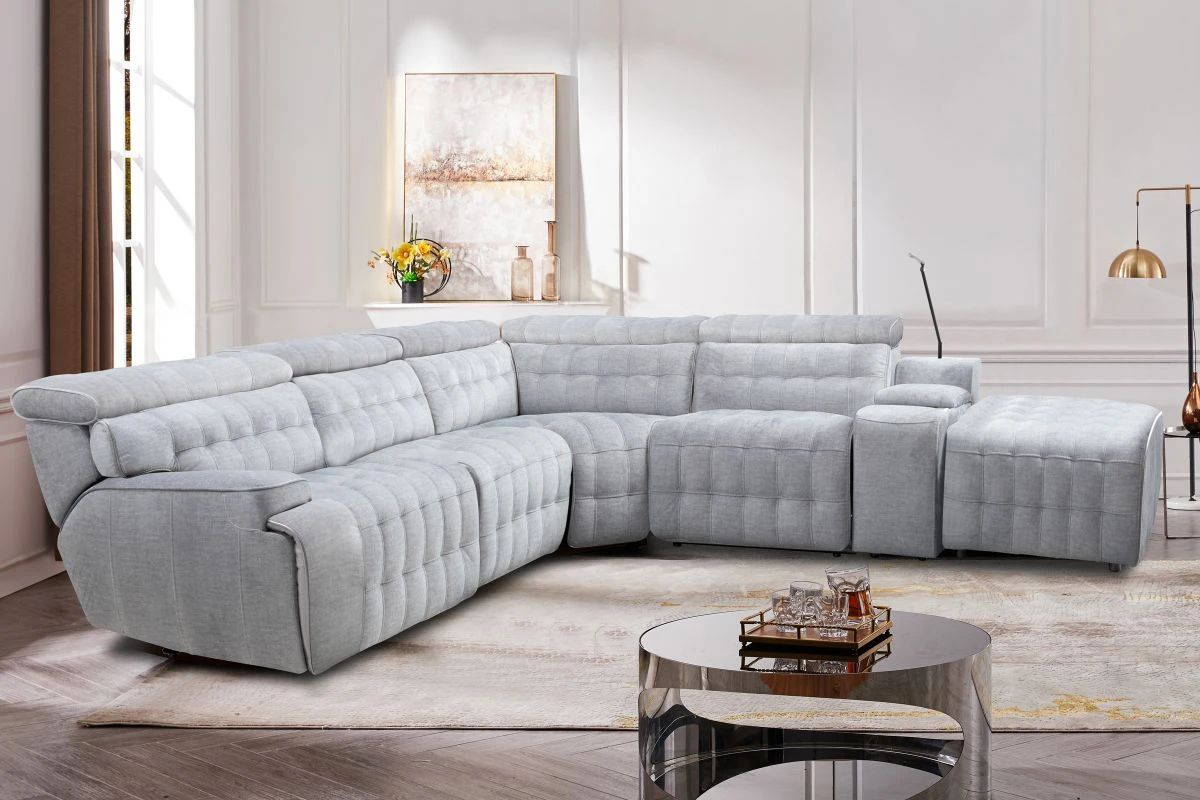 Dexter Zero Gravity Dual Power Reclining Sectional With Right Arm Facing Bump Ottoman 10 Dexter Zero Gravity Dual Power Reclining Sectional With Right Arm Facing Bump Ottoman - Image 8